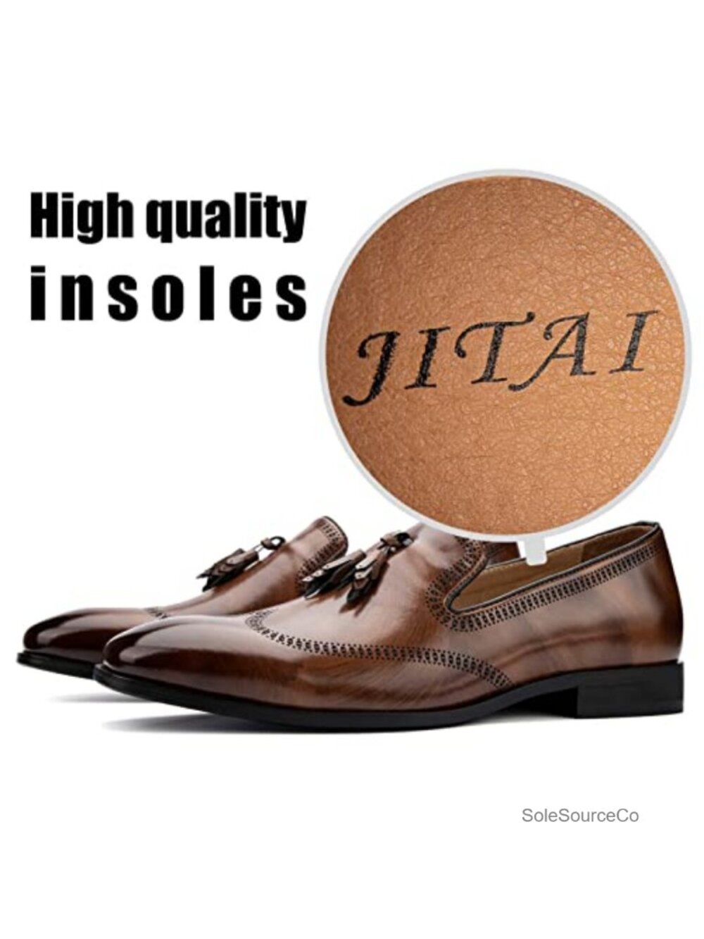 Men's Premium Leather Suede Penny Loafers Slip-On Dress Shoes - Picture 5 of 6